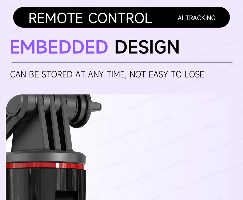 C22 AI Face-Tracking Handheld Gimbal Stabiliser — 3‑in‑1 Selfie Stick & Tripod for Smartphones