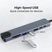 8-in-1 USB-C Hub 3.0 Dock – 4K HDMI, RJ45, PD, SD/TF for MacBook Air M1 & iPad Pro