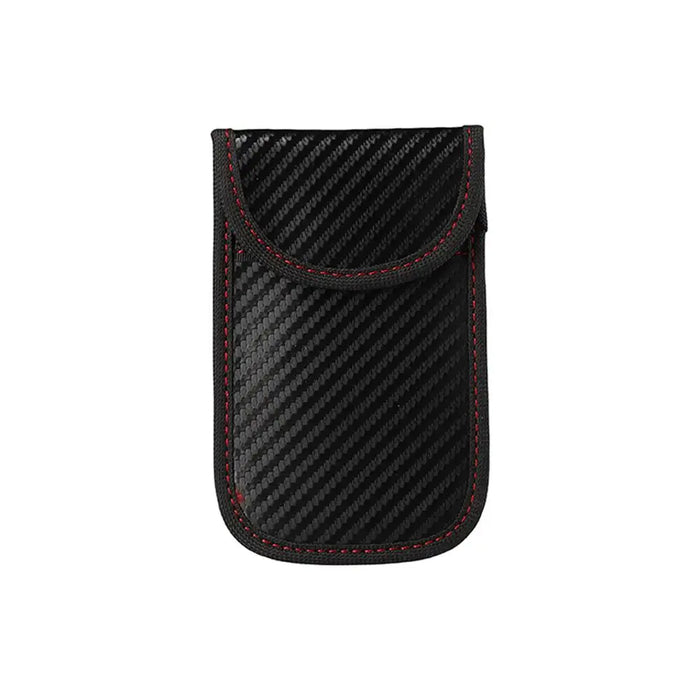 Car Key Signal Blocker Pouch — Faraday RFID Blocking Fob Case (Black)