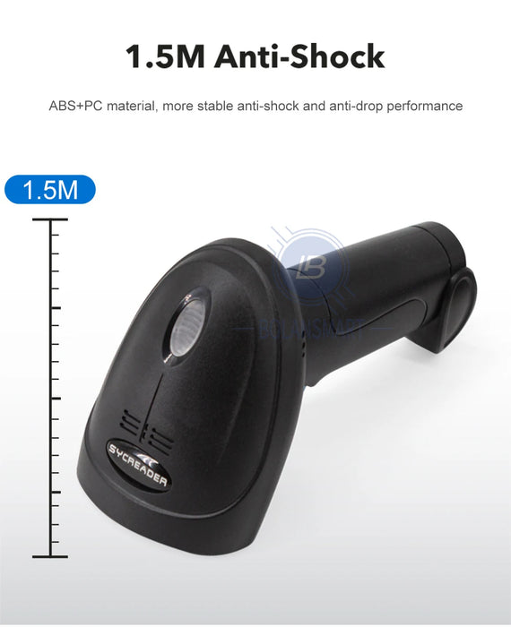 U12 1D/2D Barcode Scanner — Wired, Bluetooth & Wireless for Retail and Logistics