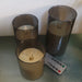 3-piece USB Rechargeable LED Pillar Candles with Remote & Timer