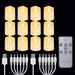 Rechargeable LED Tea Lights with Timer & Remote — Flameless Candles for Weddings & Home