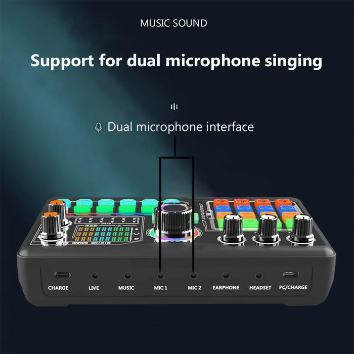 Zealsound Professional Podcast Microphone SoundCard Kit - High-Quality Audio Recording for PC, Smartphone, Laptop - Perfect for Vloggers, Livestreamers, and YouTube Content Creators