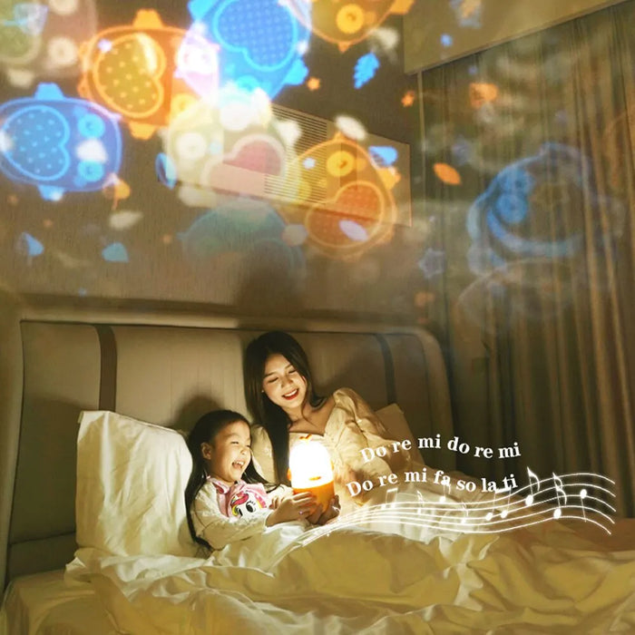 Zealsound Wireless Portable Projection Speaker - Bluetooth Connectivity, Built-In Microphone, Home Karaoke Machine, RGB Lighting - Ideal for Both Kids and Adults' Entertainment & Singing Fun