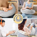 U‑Shape Reading & Gaming Cushion — Crochet Tatting Arm Support for TV, Desk & Travel