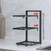 Under-Cabinet Pot & Pan Organiser Rack — Height Adjustable, Heavy-Duty Stainless Steel (3/4/5 Tier, Black)