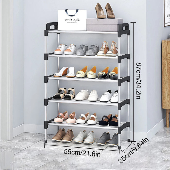Multi-layer Dustproof Shoe Rack — 3–7 Tier Space-saving Organiser