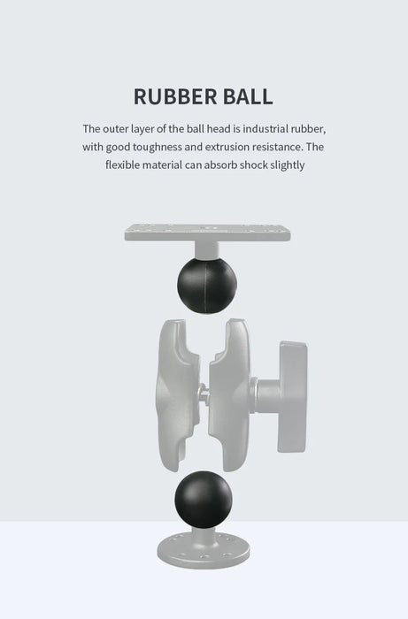 Aluminium Fishfinder Mount — 1.5in C‑Size Ball, Compatible with Garmin/Humminbird/Lowrance (for RAM mounts)