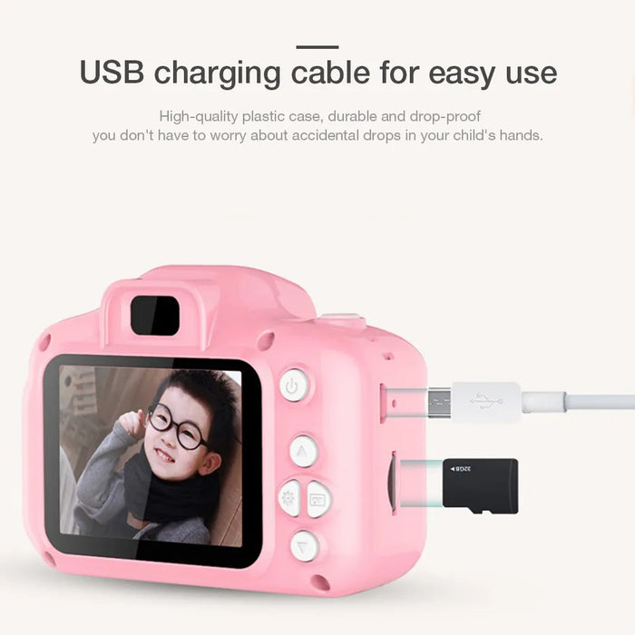 Kids Cartoon Camera - Waterproof, 1080P HD Video, 8 Million Pixel, Outdoor Photography Toy - Ideal for Children's Creative Play and Learning