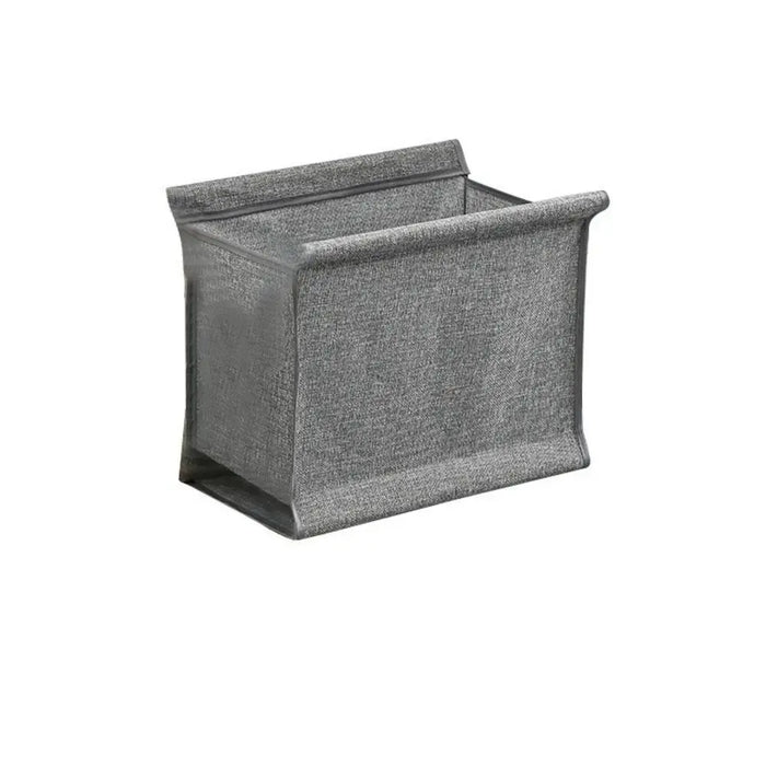 Foldable Laundry Basket with Bamboo Frame — Cotton‑Linen Hamper 40×30×38cm