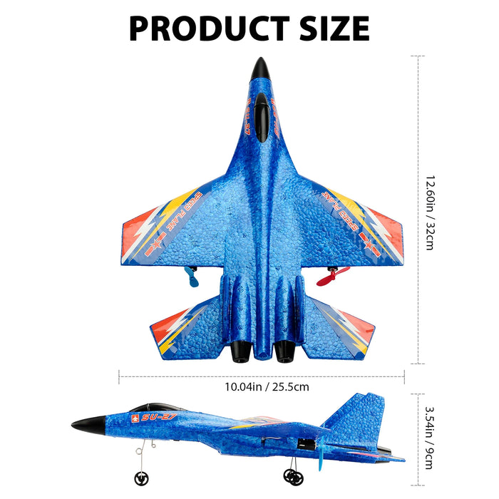 SU-27 Aircraft RC Plane - 2.4G Remote Control Helicopter, Airplane Made of EPP Foam, Vertical Flight Capability - Ideal Children's Toy Gift
