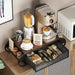 Coffee Pod Drawer Holder for K‑Cup – Metal Pull‑Out Storage with Side Baskets