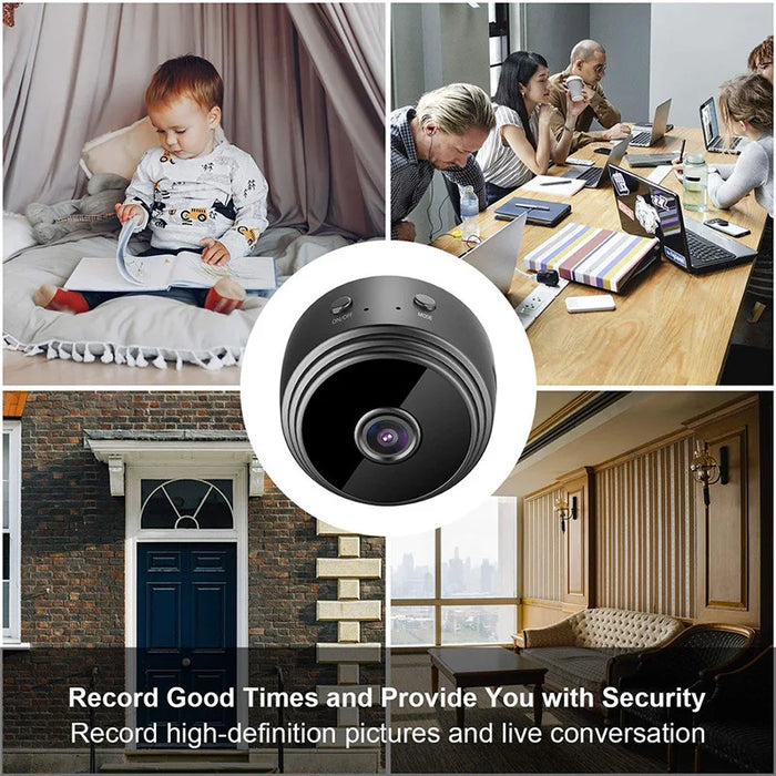 Mini Camera 1080P HD - Night Vision Micro Camera with Voice & Video, Wireless Security Mini Camcorders, Wifi Enabled - For Enhanced Home Security