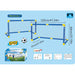2-Pack Kids Football Goals with Ball — Portable Indoor & Outdoor Training Set