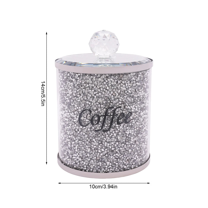 3-Piece Glass Canister Set with Stainless Steel Lids — Airtight Food Storage (10 x 14cm)
