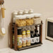 Wooden Countertop Organiser – Cosmetic & Coffee Station Shelf for Vanity