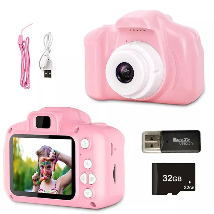 Kids Cartoon Camera - Waterproof, 1080P HD Video, 8 Million Pixel, Outdoor Photography Toy - Ideal for Children's Creative Play and Learning