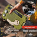 Hand-Crank Emergency Radio & Power Bank — USB, Solar, Bluetooth, DAB