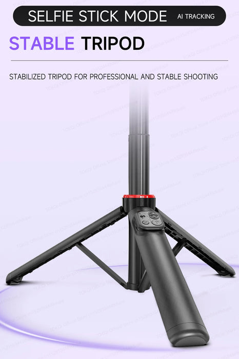 C22 AI Face-Tracking Handheld Gimbal Stabiliser — 3‑in‑1 Selfie Stick & Tripod for Smartphones