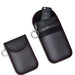 Car Key Signal Blocking Pouch Carbon Fibre RFID Faraday Case — Black
