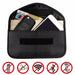 Universal Car Key RFID Signal Blocker Pouch – Faraday Fob Shield (Nylon, Black)