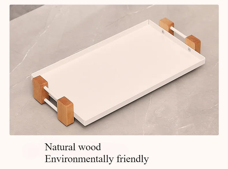 Wooden Countertop Organiser – Cosmetic & Coffee Station Shelf for Vanity