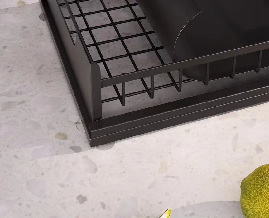 Under‑sink 2‑Tier Pull‑Out Storage Organiser – 36×27×28cm, Black or White
