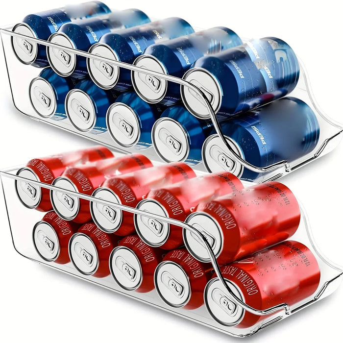 Fridge Storage Boxes – Stackable Plastic Organisers for Cans & Pantry