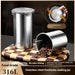 Stainless Steel Airtight Food Storage Jar — 500ml / 900ml / 1400ml, Sealed Canister with Locking Clamp