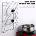 Wall-Mounted 5-Layer Pot Lid Rack – Chrome Steel Kitchen Storage