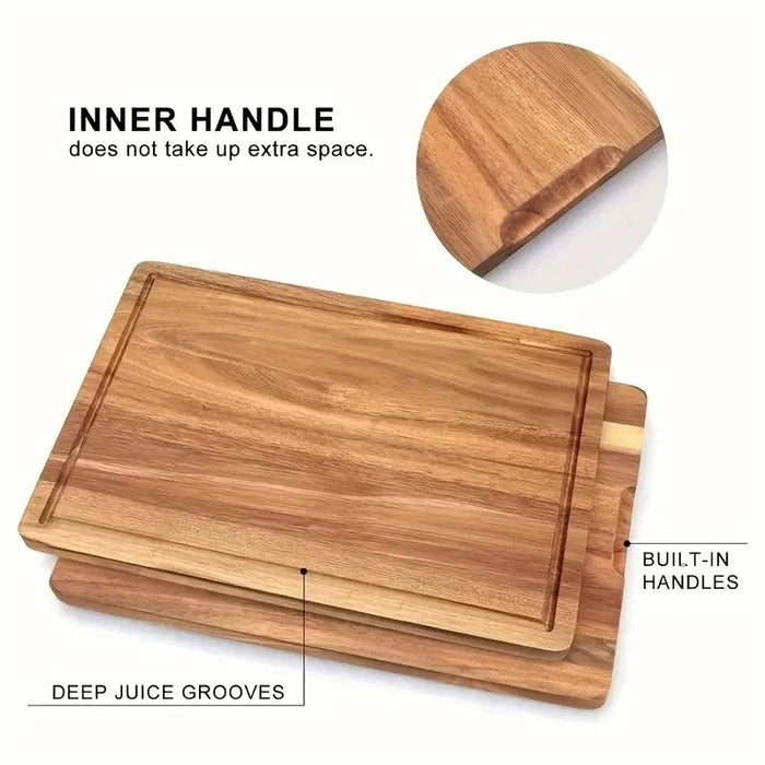 Wooden Cutting Board – Beech or Walnut Chopping Block, Small / Middle / Big