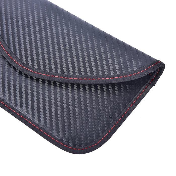 Faraday Key Signal Blocking Pouch – Signal Blocker for Car Keys & Phones, Carbon Fibre
