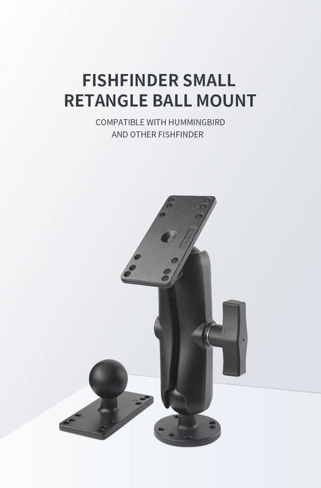Aluminium Fishfinder Mount — 1.5in C‑Size Ball, Compatible with Garmin/Humminbird/Lowrance (for RAM mounts)