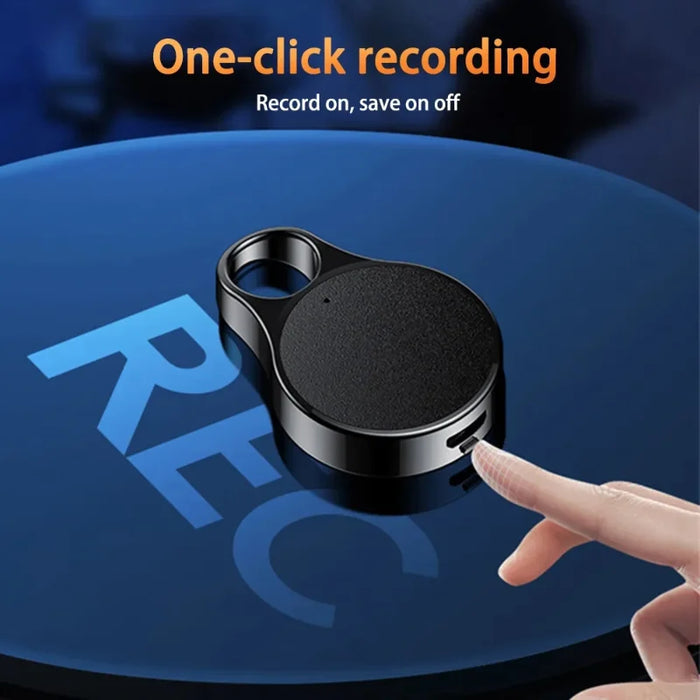 Mini Voice-Activated Digital Recorder — 8/16/32GB, 20h, Lanyard & Earphones