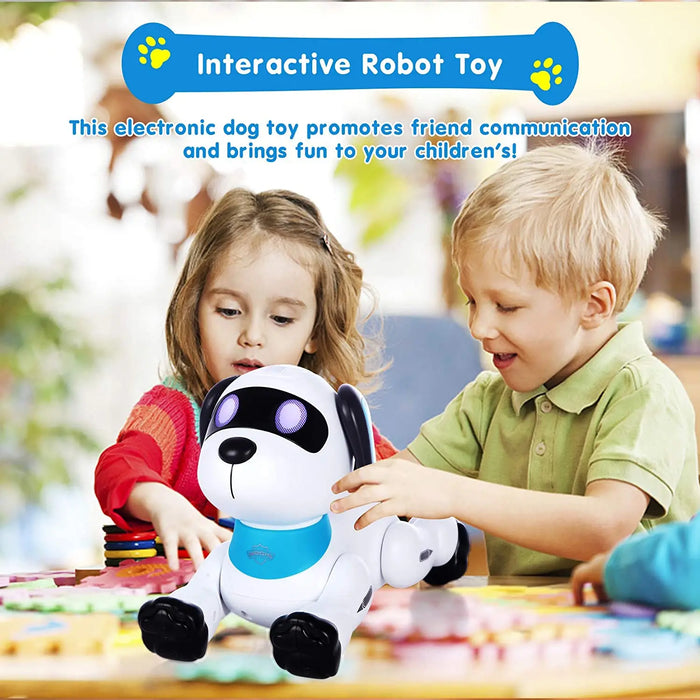 RC Stunt Robot Dog - Programmable, Interactive, Sound Electronic Toy, Remote Controlled Dancing Robots - Fun and Innovative Pets Toys for Kids
