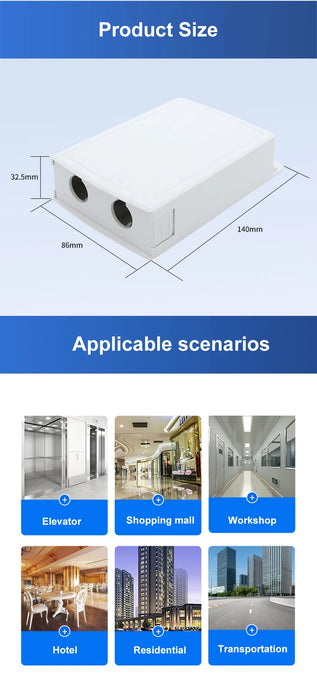 PoE Extender 1-in 2-out | IP67 Waterproof PoE Repeater, 500m Outdoor, 2‑Port PoE Adapter