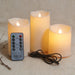 3pc USB Rechargeable Flameless LED Candles with Remote — Home, Wedding & Valentine Decor
