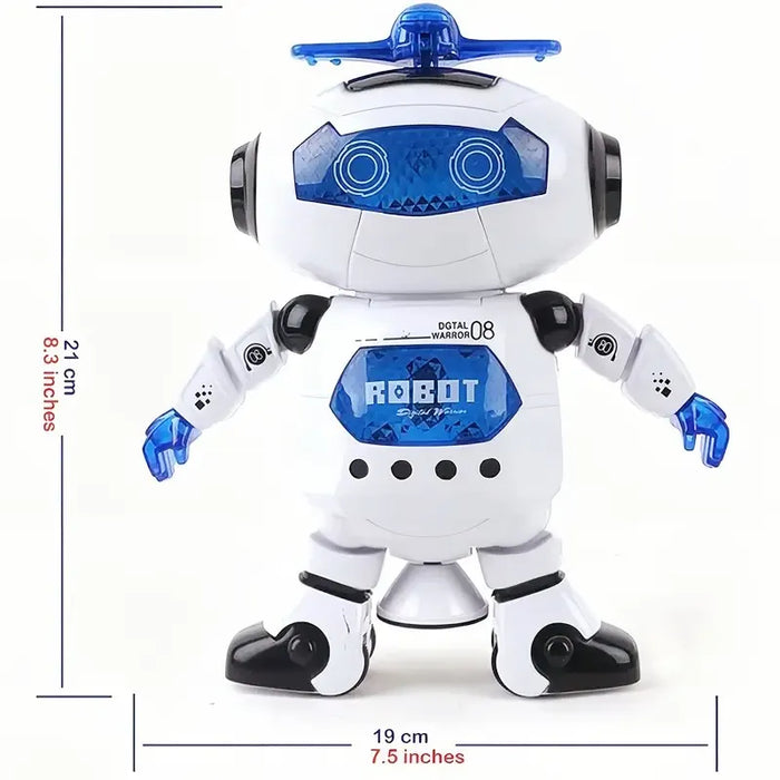 2023 Kids Robot - Rotating Dance Toy with Music, LED Light, Electronic Walking Features - Perfect Christmas and Birthday Gift for Boys and Girls