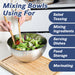 TastyWay Stainless Steel Bowls — S, M, L Vintage Silver Mixing & Serving Set