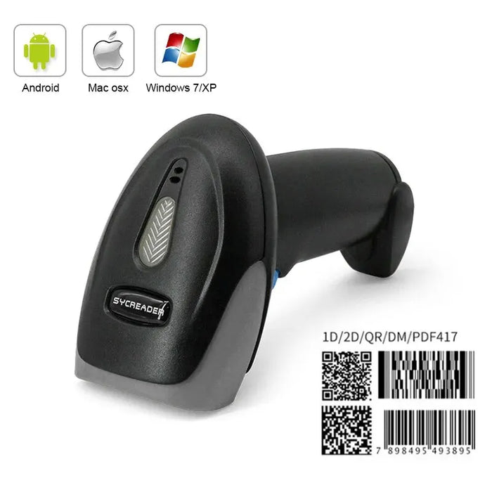 USB Wired 1D/2D Handheld QR & Barcode Scanner — High-Speed