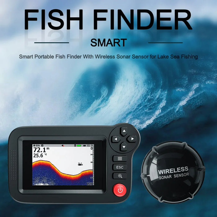 Smart Portable Fish Finder & Depth Gauge for Dock, Shore and Bank Fishing