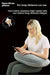 U‑Shape Reading & Gaming Cushion — Crochet Tatting Arm Support for TV, Desk & Travel