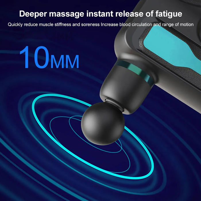 Mini Fascia Gun - Vibration Massage Muscle Relaxation, Portable Electric Massager, High Frequency Neck Device - Fitness and Muscle Relief for Active Individuals