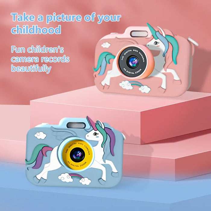 Digital Dual Camera HD 1080P - Kids Mini Video Camera Toy with Color Display - Fun Birthday Gift for Children