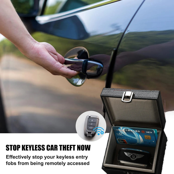 Faraday Box Key Fob Protector – RFID Signal Blocking Shield (Two Sizes)