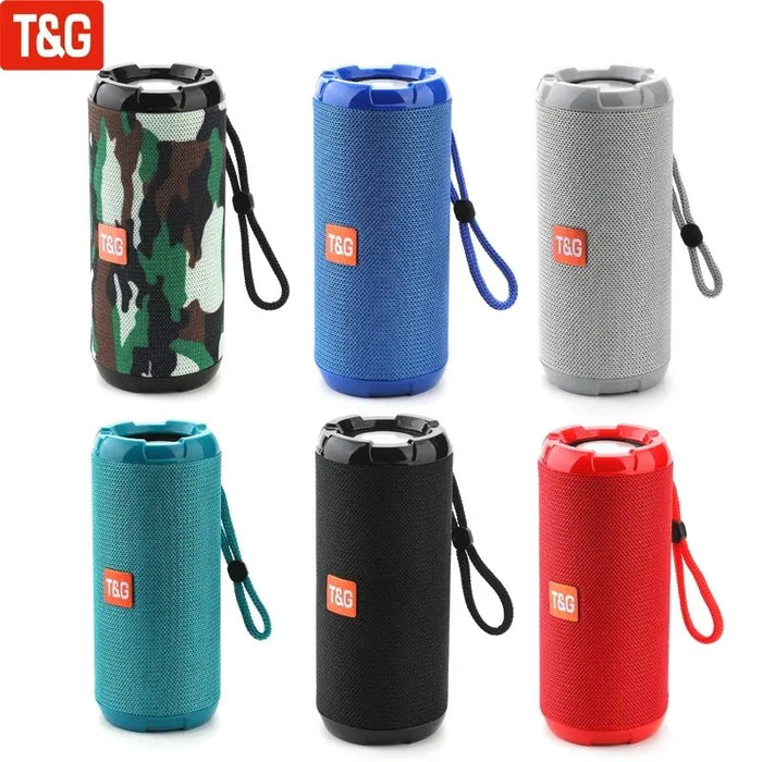 T&G Wireless Bluetooth Speaker - Multiple Colours Available - Small Portable Double Speaker Card Household Outdoor Loud Subwoofer Support FM Radio TF