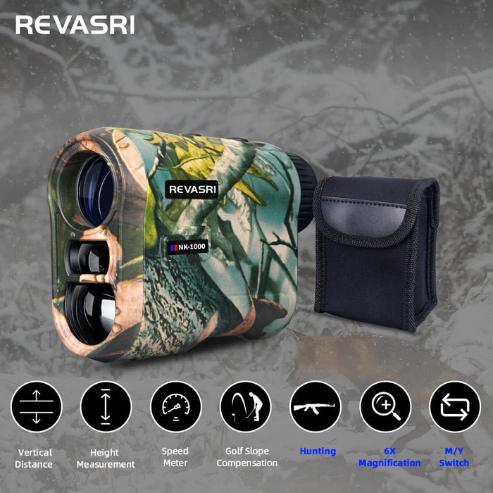 Range Finder with Slope Compensation, Flag Lock & Vibration – 6x, USB‑C Rechargeable
