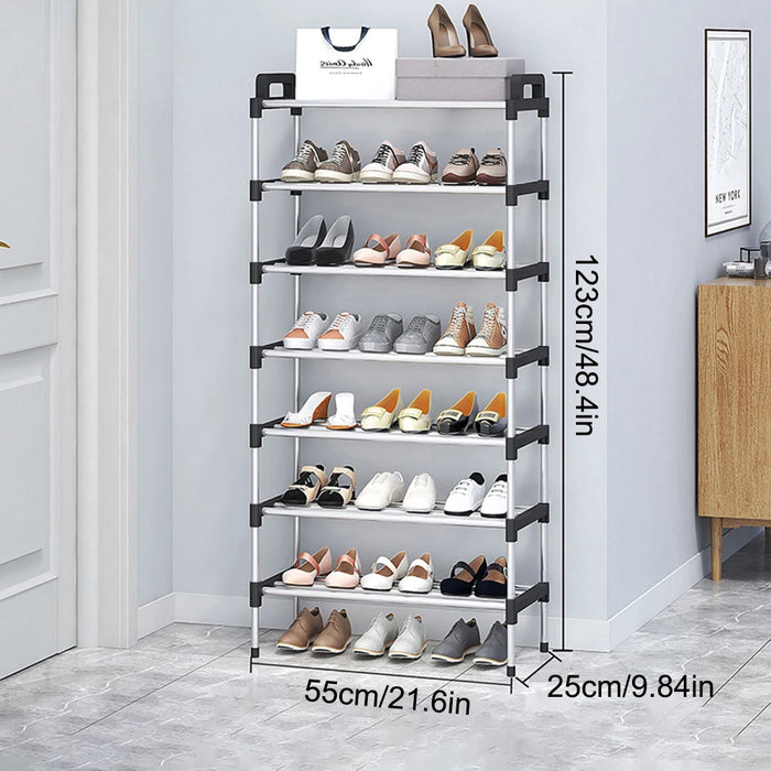 Multi-layer Dustproof Shoe Rack — 3–7 Tier Space-saving Organiser