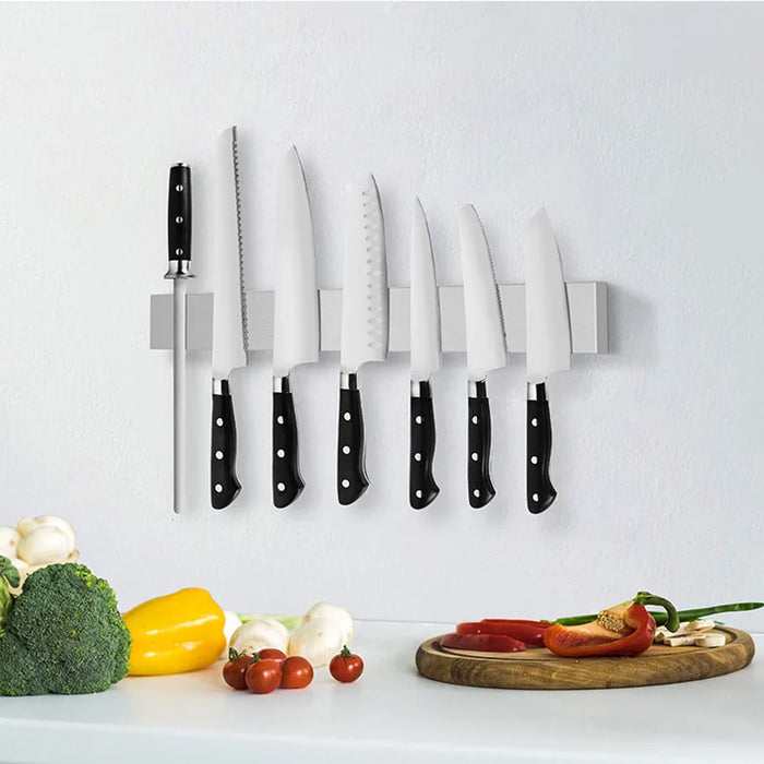 Stainless Steel Magnetic Knife Strip – 30, 40 or 50 cm