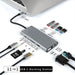 USB‑C 11‑in‑1 Docking Station — 4K HDMI, VGA, 100W PD, 100Mbps Ethernet, SD/TF & Audio for MacBook